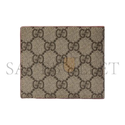 GUCCI RED INTERIOR GG BI-FOLD WALLET 768243 (21*9cm)